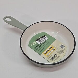 NEW Figmint 6" Enameled Cast Iron Skillet Light Green